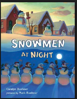 Snowmen at Night Art Project